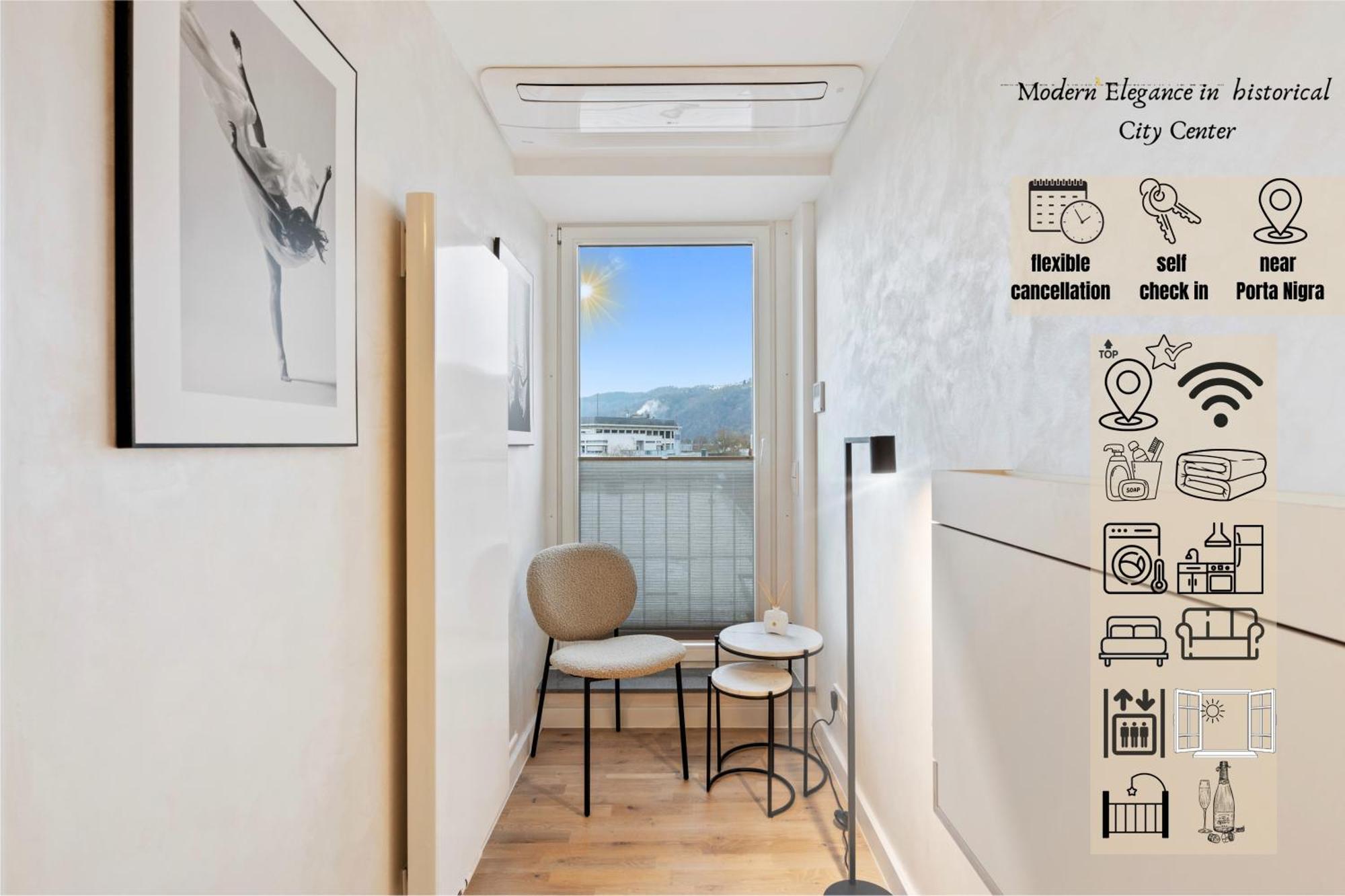 Modern Elegance In Historical City Center 特里尔 外观 照片