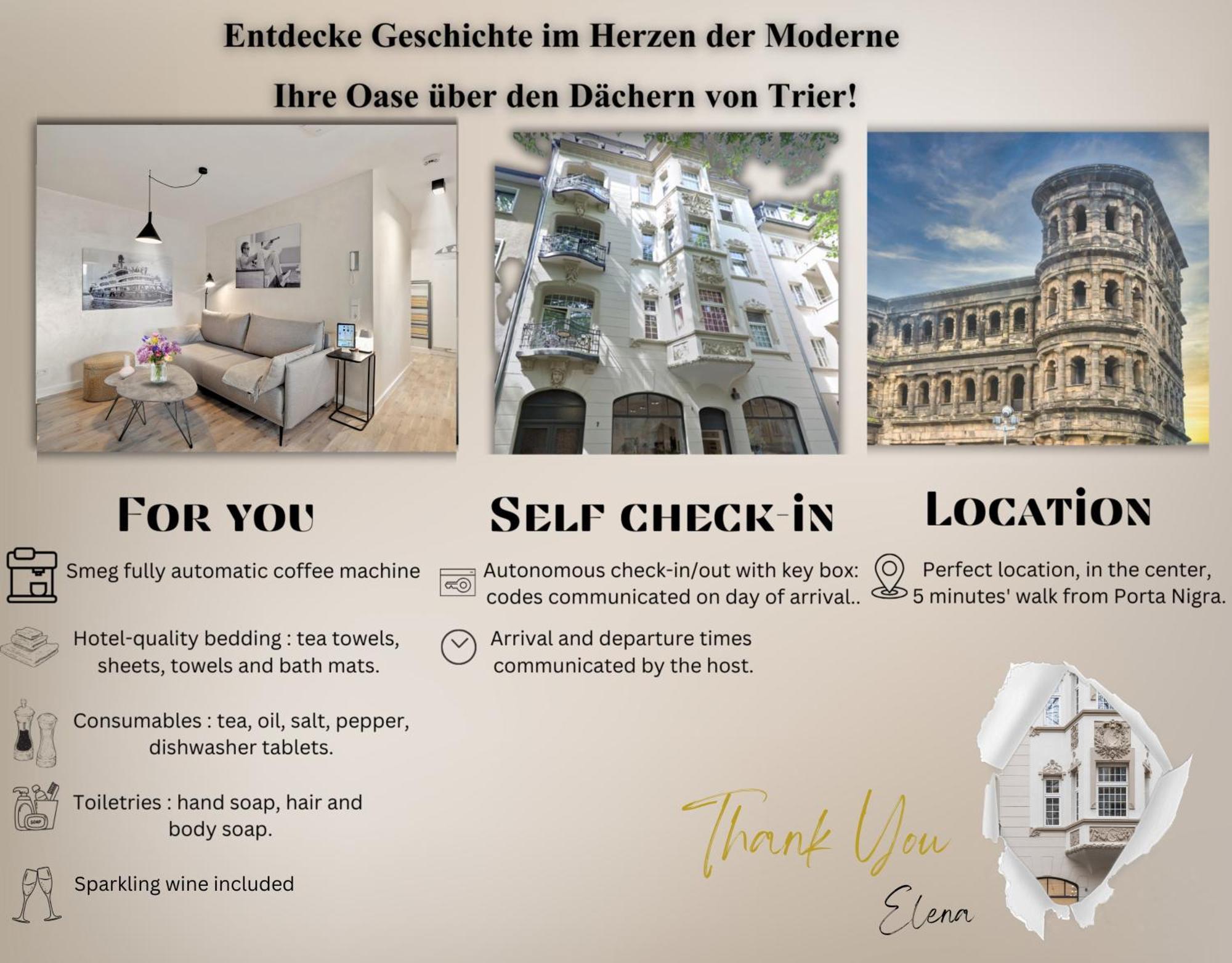 Modern Elegance In Historical City Center 特里尔 外观 照片